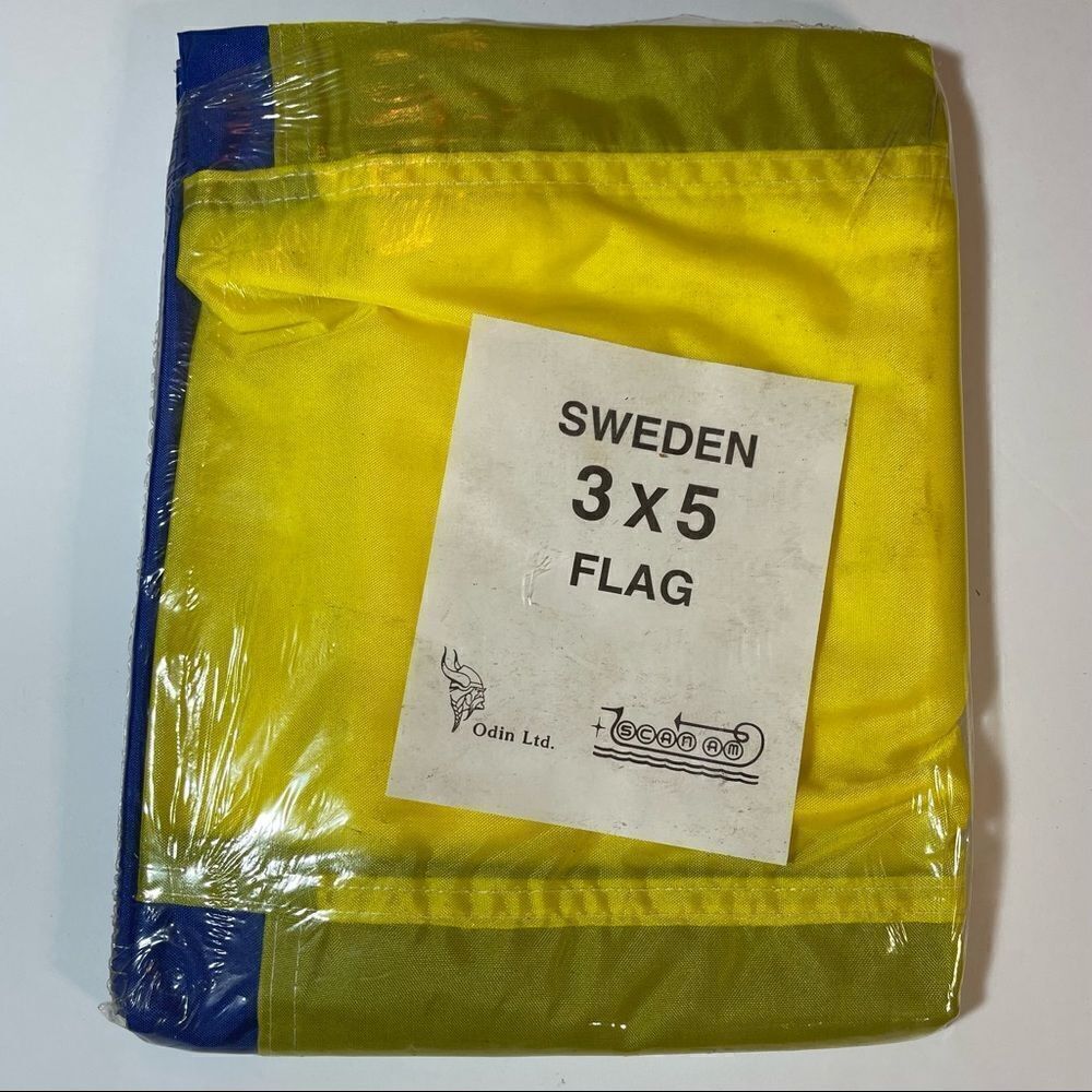 NEW Sweden Flag by Odin Ltd. ScanAm 3’x5’ - Picture 2 of 16